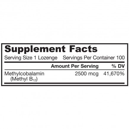 JRW-18016 - Methyl B12 Methylcobalamin 2500 mcg 100 lozenges в категория