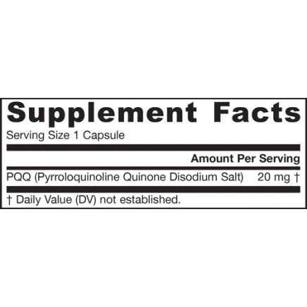 JRW-12034 - PQQ 20 mg 60 Capsules в категория Атеросклероза. PQQ 20 мг 60