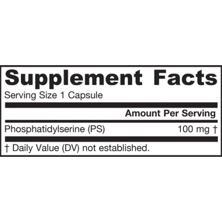 JRW-16020 - PS 100 Phosphatidylserine 100 mg 120 Capsules в категория Стрес. PS 100