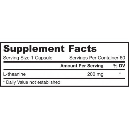 JRW-50572 - Theanine 200 mg 60 Capsules в категория Мозъчна функция и