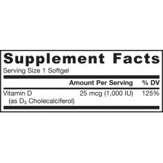 Vitamin D3 (Cholecalciferol) 25 мкг (1000 IU) 100/200 гел-капсули Vitamin D3 (Cholecalciferol) 25 мкг (1000 IU) 100/200 гел-капсули