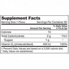 Yum-Yum D3 Gummies 400 IU 90 дражета Yum-Yum D3 Gummies 400 IU 90 дражета