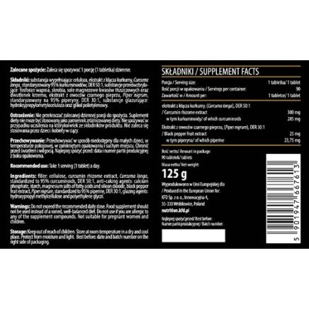 KFD-667613 - CP Curcumin & Piperine+ 90 Tablets в категория Артрит. CP Curcumin &