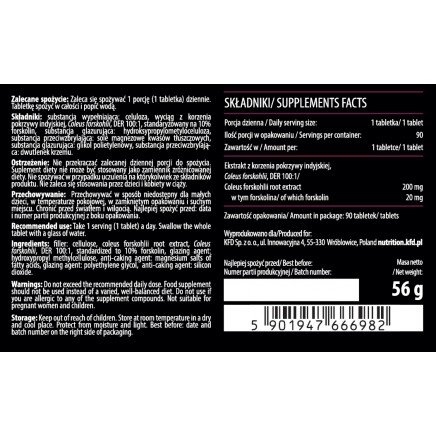 KFD-666982 - Forskolin 90 Tablets в категория Астма. Forskolin 90 таблетки |