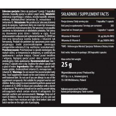 Vitamin D3+K2 200 капсули Vitamin D3+K2 200 капсули