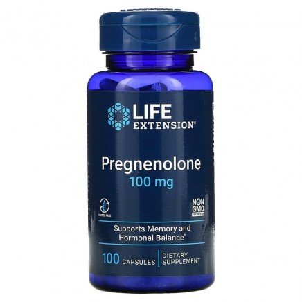 LEX-70010 - Pregnenolone 100 mg 100 Capsules в категория Мозъчна функция и