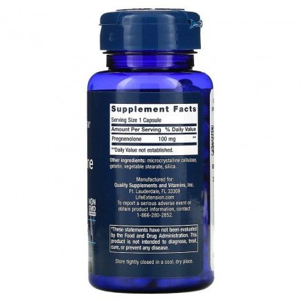 LEX-70010 - Pregnenolone 100 mg 100 Capsules в категория Мозъчна функция и
