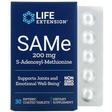 LEX-21753 - SAMe 200 mg 30 Enteric Coated Tablets в категория Мозъчна
