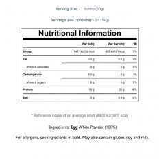 Egg White Powder 1 кг I MYPROTEIN Egg White Powder 1 кг I MYPROTEIN