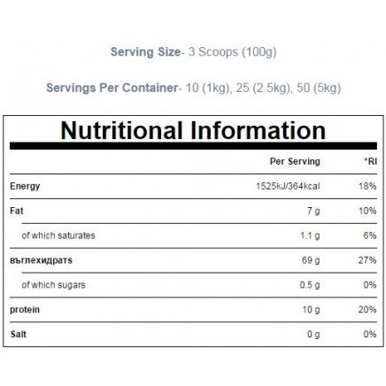 - Instant Oats 2.5 kg в категория Атеросклероза. Instant Oats 2.5 кг I