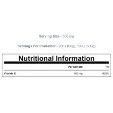 Vitamin C Powder 100 gr Myprotein Vitamin C Powder 100 gr Myprotein