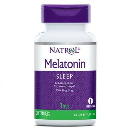 NTL-00465 - Melatonin 1 mg 90 Tablets в категория Стрес. Melatonin 1 мг 90/180