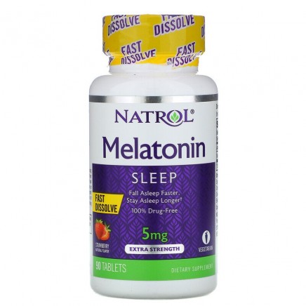 NTL-05865 - Fast Dissolve Melatonin Strawberry Flavor 5 mg 90 Tablets в категория