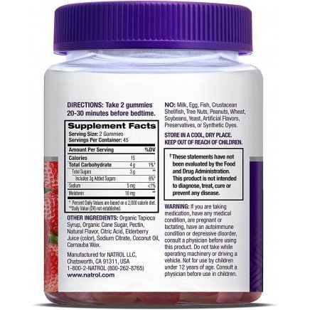 NTL-07331 - Melatonin 10 mg Strawberry 90 Gummies в категория Безсъние. Melatonin