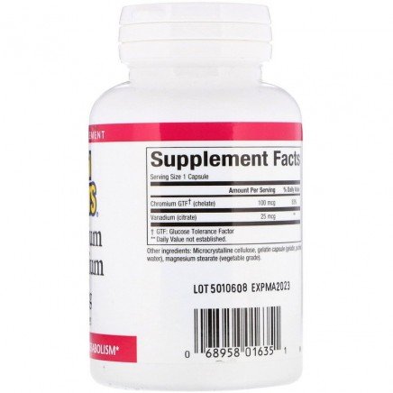 NFS-01635 - Chromium & Vanadium 90 Capsules в категория Стрес. Ползи от
