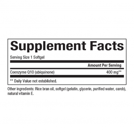NFS-07254 - Co Q10 400 mg 60 softgels в категория Сърдечно здраве.