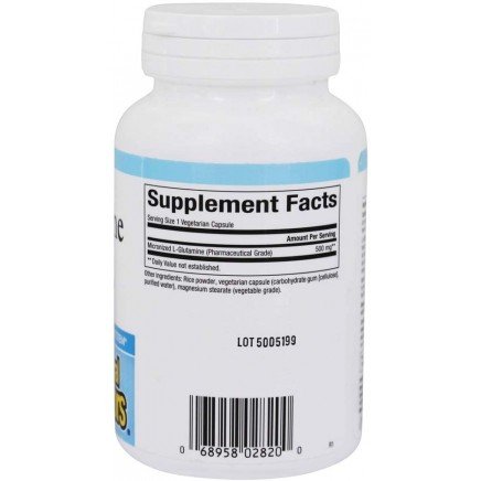 NFS-02820 - Micronized L-Glutamine 500 mg 90 Vegetarian Capsules в категория