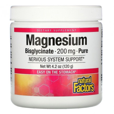 NFS-01642 - Pure Magnesium Bisglycinate 200 mg 120 g в категория Минерали. Pure