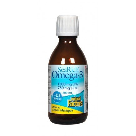 - SeaRich Omega-3 + D3 1000 IU 200 ml в категория Витамини. SeaRich Omega-3 + D3