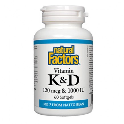 NFS-12926 - Vitamin К2 D3 1000 IU 60 softgels в категория Витамини.