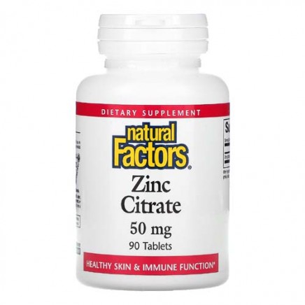 NFS-01680 - Zinc Citrate 50 mg 90 Tablets в категория Минерали. Zinc Citrate 50