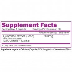 Guarana Seed Extract 60 капсули I Naturalico Guarana Seed Extract 60 капсули I Naturalico