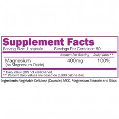 Magnesium Oxide 60 капсули I Naturalico Magnesium Oxide 60 капсули I Naturalico