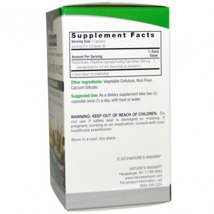 NTA-16421 - Passionflower 500 mg 60 Veggie Capsules в категория Безсъние.