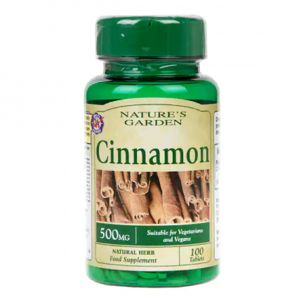 NTG-140208 - Cinnamon 500 mg 100 Tablets в категория Холестерол. Cinnamon 500