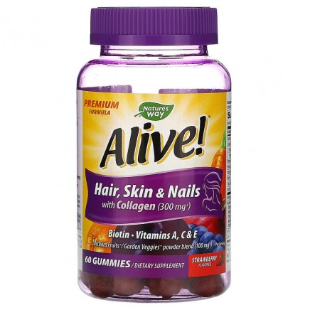 NWY-11973 - Alive Hair Skin & Nails with Collagen 60 Gummies в категория
