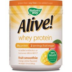 Alive Whey Protein 100% Isolate Mango Creme 380 гр Nature's Way
