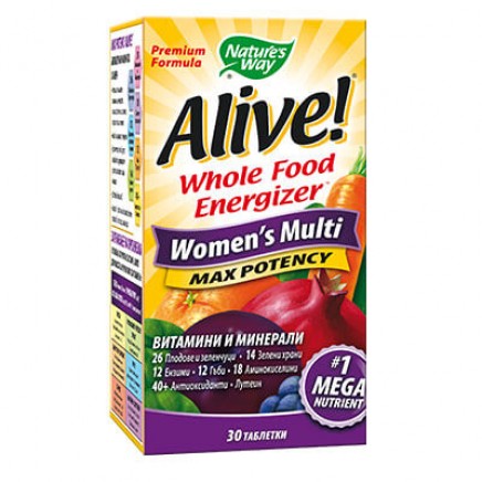 NWY-12064 - Alive Womens Multi 30 Tablets в категория Витамини. Алайв