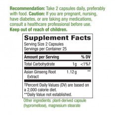 Asian Ginseng 560 мг 50 веган капсули