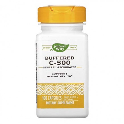 NWY-40320 - Buffered C-500 100 Capsules в категория Витамини. Buffered C-500 500