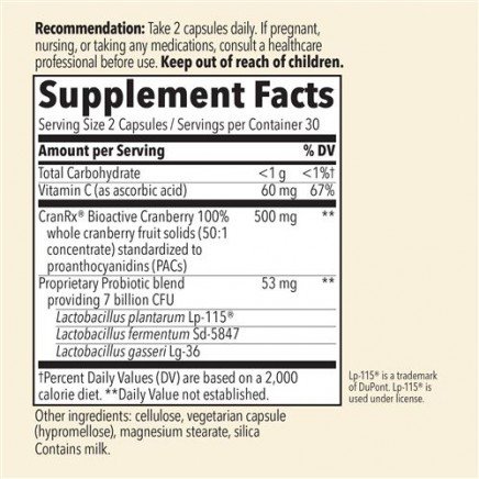 NWY-11861 - CRANRx Womens Care With Probiotics 60 Vegetarian Capsules в категория