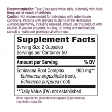 Echinacea Root Complex 450 мг 100 веган капсули Echinacea Root Complex 450 мг 100 веган капсули