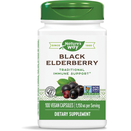 NWY-12440 - Elderberry 575 mg 100 Vegan Capsules в категория Растителни