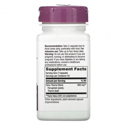 NWY-00350 - Fenu-Thyme 450 mg 100 Vegan Capsules в категория Акне. Fenu-Thyme 450