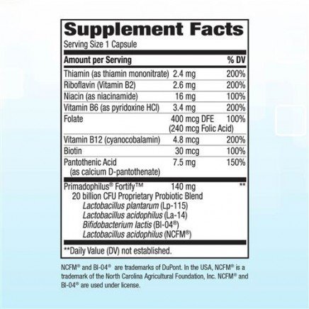 NWY-12096 - Fortify Dual Action Energy Support  30 Veggie Capsules в категория . Fortify