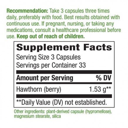 NWY-14100 - Hawthorn Berries 510 mg 100 Vegan Capsules в категория . Hawthorn Berries 510