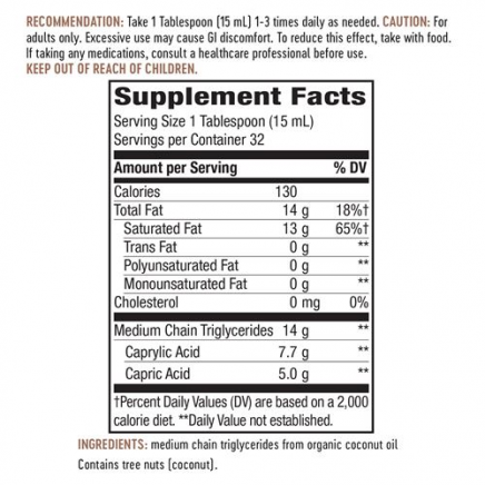 NWY-10895 - Organic MCT Oil 480 ml в категория Бактериални инфекции.