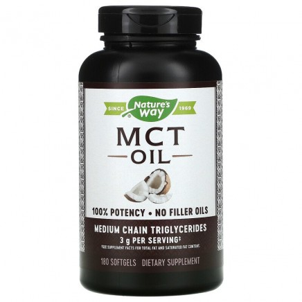 NWY-12114 - MCT Oil 1000 mg 100 Softgels в категория Отслабване. MCT Oil 1000