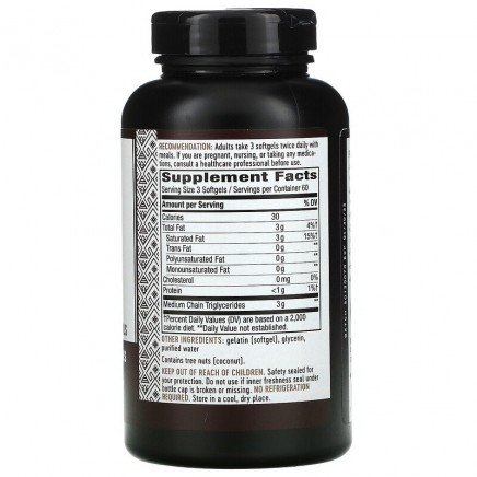 NWY-12114 - MCT Oil 1000 mg 100 Softgels в категория Отслабване. MCT Oil 1000