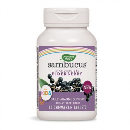 NWY-12961 - Sambucus Kids 40 Chewable Tablets в категория Растителни