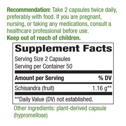 NWY-16800 - Shizandra Fruit 580 mg 100 Vegan Capsules в категория Растителни
