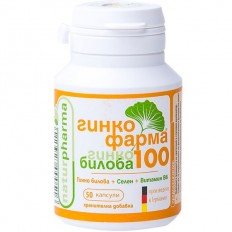 Ginkgo Pharma Гинко Билоба 100 мг 50 капсули