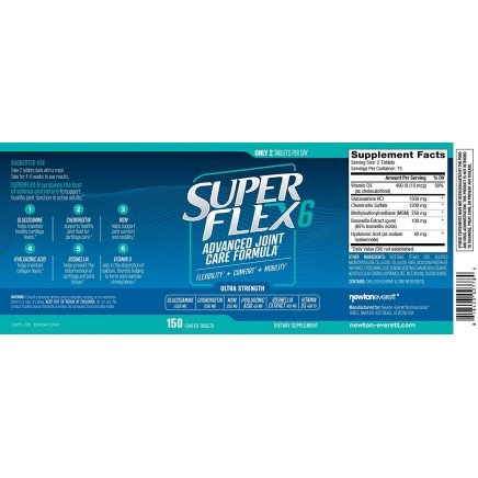 NEW-03777 - Superflex-6 Advanced Joint Care Formula 150 Tablets в категория Кости.