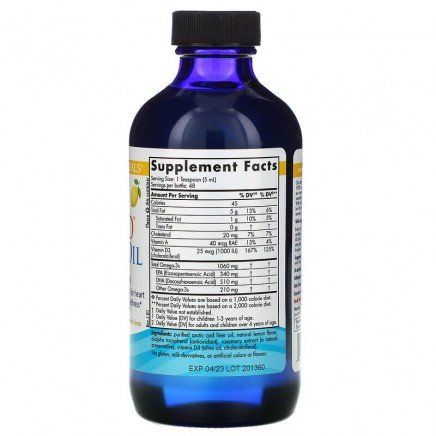 NOR-58783 - Arctic-D Cod Liver Oil Lemon Taste 237 ml в категория Зрение и Очи.
