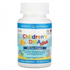 Children's DHA Xtra Омега-3 636 мг 90 мини гел-капсули Children's DHA Xtra Омега-3 636 мг 90 мини гел-капсули