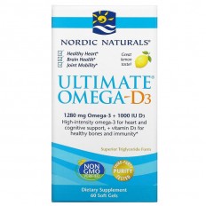 Ultimate Оmega-3 with Vitamin D3 60 гел-капсули